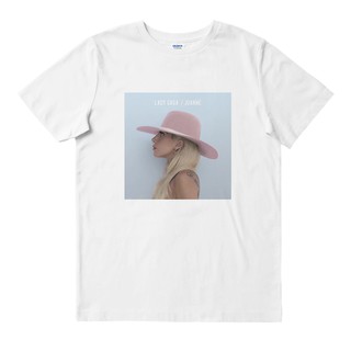 เสื้อยืดสีขาวGaga - JOANNE SIDE รองเท้าผู้หญิง | เสื้อยืด พิมพ์ลายวงดนตรี | เพลงเมอร์ช | Unisex |วงดนตรี MERCH | เสื้อยื