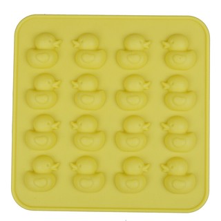 yellow ducks 16 cavities silicone mold แม่พิมพ์ซิลิโคน เค้ก ขนม ช๊อคโกแลต เยลลี่ แม่พิมพ์น้ำแข็งแท่ง สบู่ DIY