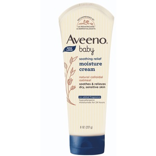 อาวีโน่เบบี้ โลชั่นเด็ก ซูทติ้งรีลีฟ มอยส์เจอร์ ครีม 227 ก. Aveeno Baby Soothing Moisture Creamy Cream 227 g.