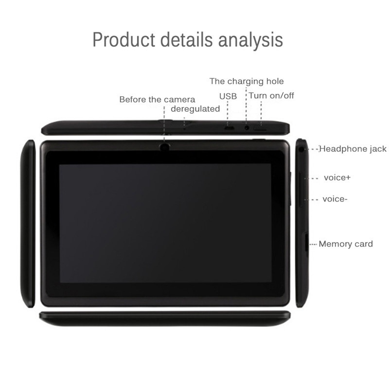 ภาพสินค้าใหม่ แท็บเล็ต Q88 7 นิ้ว Quad Core HD แอนดรอยด์ 4.4 กล้องคู่ WiFi สําหรับเด็ก จากร้าน dongdongdong1.th บน Shopee ภาพที่ 8