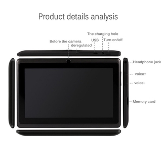 ภาพขนาดย่อของภาพหน้าปกสินค้าใหม่ แท็บเล็ต Q88 7 นิ้ว Quad Core HD แอนดรอยด์ 4.4 กล้องคู่ WiFi สําหรับเด็ก จากร้าน dongdongdong1.th บน Shopee ภาพที่ 8