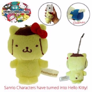 แท้ 100% จากญี่ปุ่น พวงกุญแจ สายเชือก ซานริโอ้ ปอมปอมปูริน Sanrio Characters x Hello Kitty Plush Doll (Pompompurin)