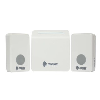 กริ่งไร้สาย กระดิ่งไร้สายแบบเสียบปลั๊ก TOSHINO E-288-2T กริ่ง งานระบบไฟฟ้า WIRELESS DOOR BELL E-288-2T TOSHINO