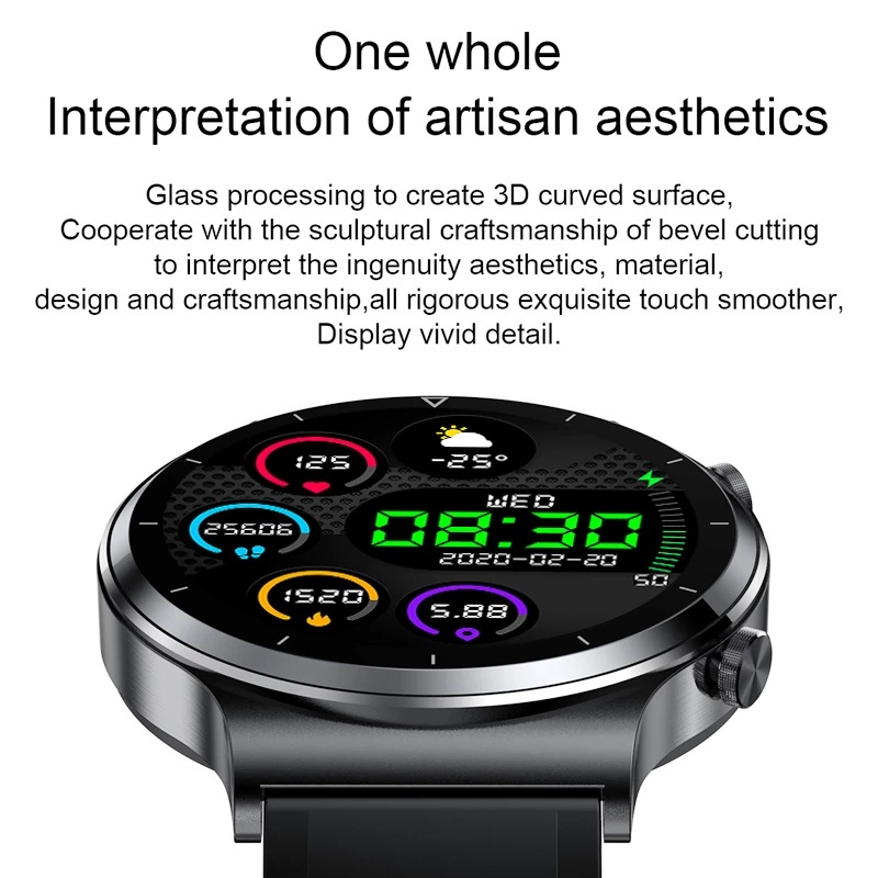 ภาพสินค้าOPPO สมาร์ทวอทช์ รองรับภาษาไทย สมาร์ทวอทช์กันน้ำ กลมสัมผัสได้เต็มจอ Smartwatch นาฬิกาสมาร์ทวอทช์ COD จากร้าน ihdotplygp บน Shopee ภาพที่ 6