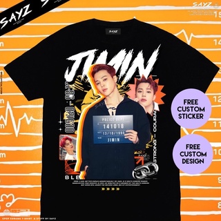 【100% cotton】เหลือ 【leee】(Read Desc) เสื้อยืดลําลอง แขนสั้น พิมพ์ลายอัลบั้ม Jimin BTS Butter