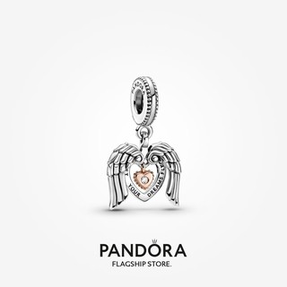 Pandora จี้รูปปีกนางฟ้า และหัวใจ ของขวัญวันเกิด สําหรับสุภาพสตรี 2021 p825