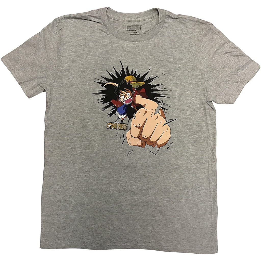 เสื้อยืดโอเวอร์ไซส์เสื้อยืด-พิมพ์ลาย-one-piece-luffy-punch-สําหรับผู้ชายs-3xl