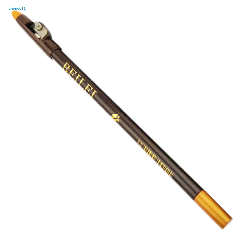 ปากกาสักคิ้ว-กันน้ํา-กันเหงื่อ-ติดทนนาน-ไม่ระคายเคือง-สามมิติ-ธรรมชาติ-พร้อมมีด-สีดํา-ดินสอเขียนคิ้ว-สําหรับเด็กผู้หญิง
