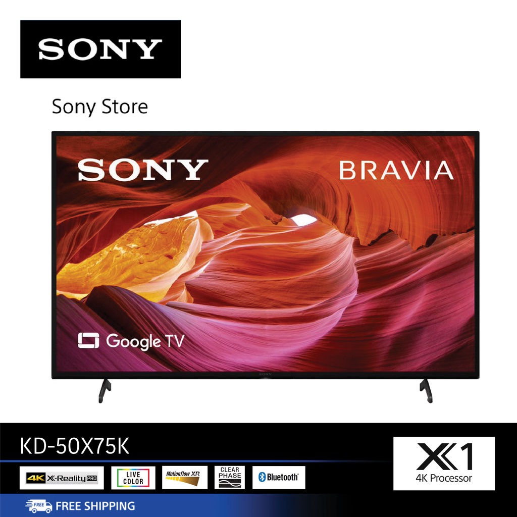 ภาพหน้าปกสินค้าSony KD-50X75K (50 นิ้ว)  4K Ultra HD  High Dynamic Range (HDR)  สมาร์ททีวี (Google TV)
