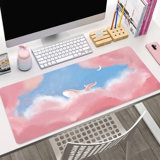 แผ่นรองเมาส์🧁🍮 แผ่นรองเมาส์ทิวทัศน์สดขนาดเล็ก แผ่นรองเมาส์ขนาดใหญ่ INS Mouse pad ลายการ์ตูน