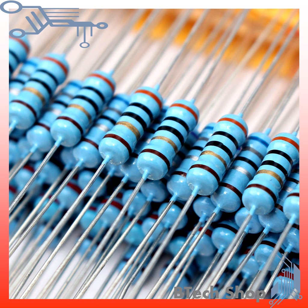 Resistor 1/4W 1% ฟิล์มคาร์บอน สีฟ้า คุณภาพดี (10 Pcs./Pack.) | Shopee ...