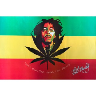 โปสเตอร์ Bob Marley บ็อบ มาร์เลย์ เร็กเก สกา จาเมกา รูป ภาพ ติดผนัง สวยๆ poster 34.5 x 23.5 นิ้ว (88 x 60 ซม.โดยประมาณ)
