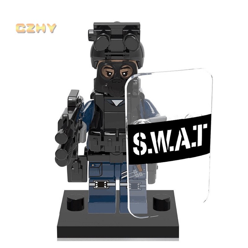 swat-ฟิกเกอร์ตัวต่อทหารตํารวจ-ky017