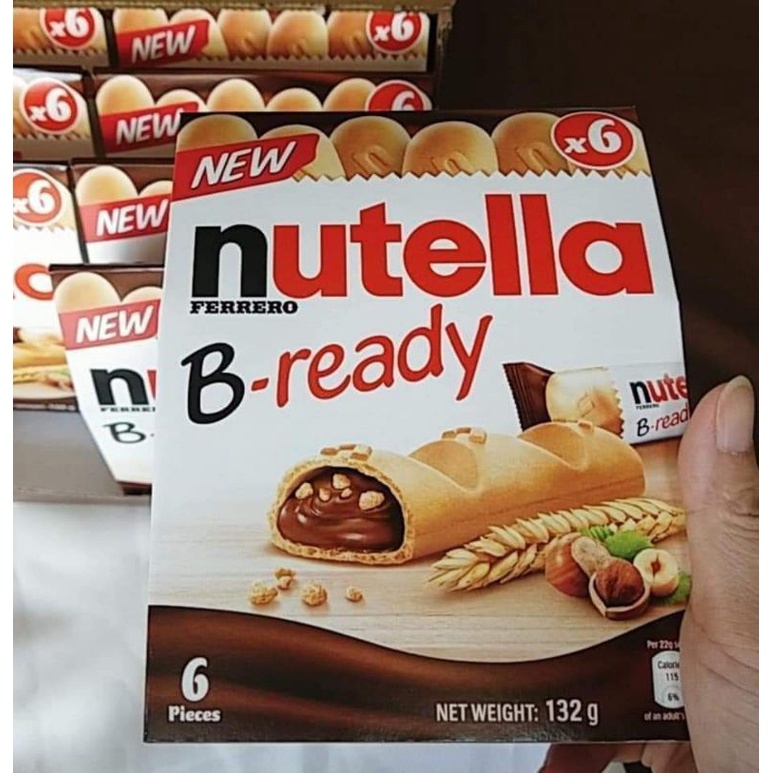 นูเทลล่าแท่ง-nutella-b-ready-เวเฟอร์กรอบสอดไส้นูเทลล่า-1-กล่องมี-6-แท่ง