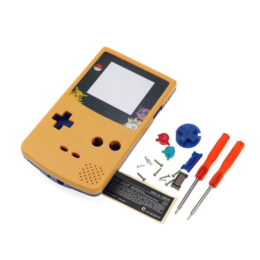 ภาพหน้าปกสินค้าเคสพลาสติกสําหรับ Nintendo Gameboy Color Gbc พร้อมปุ่มสติ๊กเกอร์สําหรับ Nintendo จากร้าน nslikey.th บน Shopee