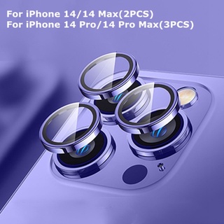 Iphone 14 pro Max เลนส์กล้องโลหะแหวนกันรอย iphone 12 pro Max Plus 13 pro กระจกกันรอยเลนส์ด้านหลัง