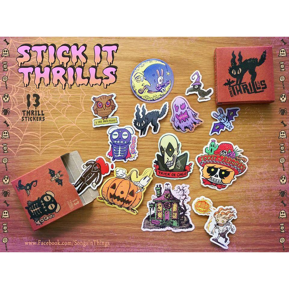 Stick it thrills sticker set (เซ็ตสติ้กเกอร์กันน้ำ) ออกแบบโดย ทรงศีล ...