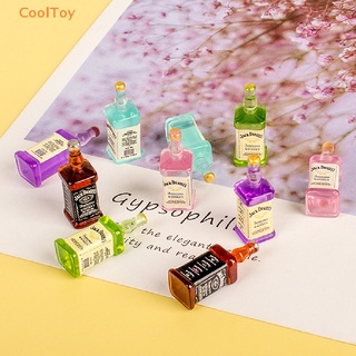 Cooltoy ขายดี ขวดไวน์จําลอง ขนาดเล็ก DIY สําหรับตกแต่งบ้านตุ๊กตา 5 ชิ้น