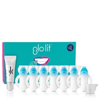 Pre order GLO Science GLO Lit™ Teeth Whitening Vials 7 Pack + Lip Care