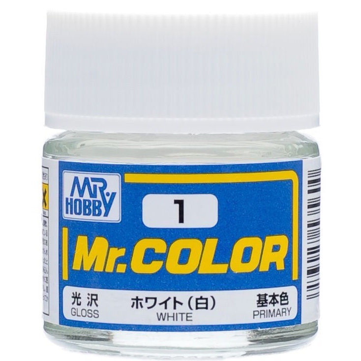 mr-hobby-color-1-white-สีอะคริลิคสำหรับผสมทินเนอร์-dreamcraft-model