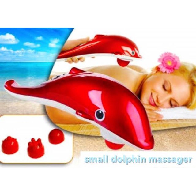 small-dolphin-massager-เครื่องนวดโลมาตัวเล็ก-ใช้สาย-usb-หรือใส่ถ่าน-พกพาได้สะดวกโดยมีหัวนวดมากถึง-3-แบบ