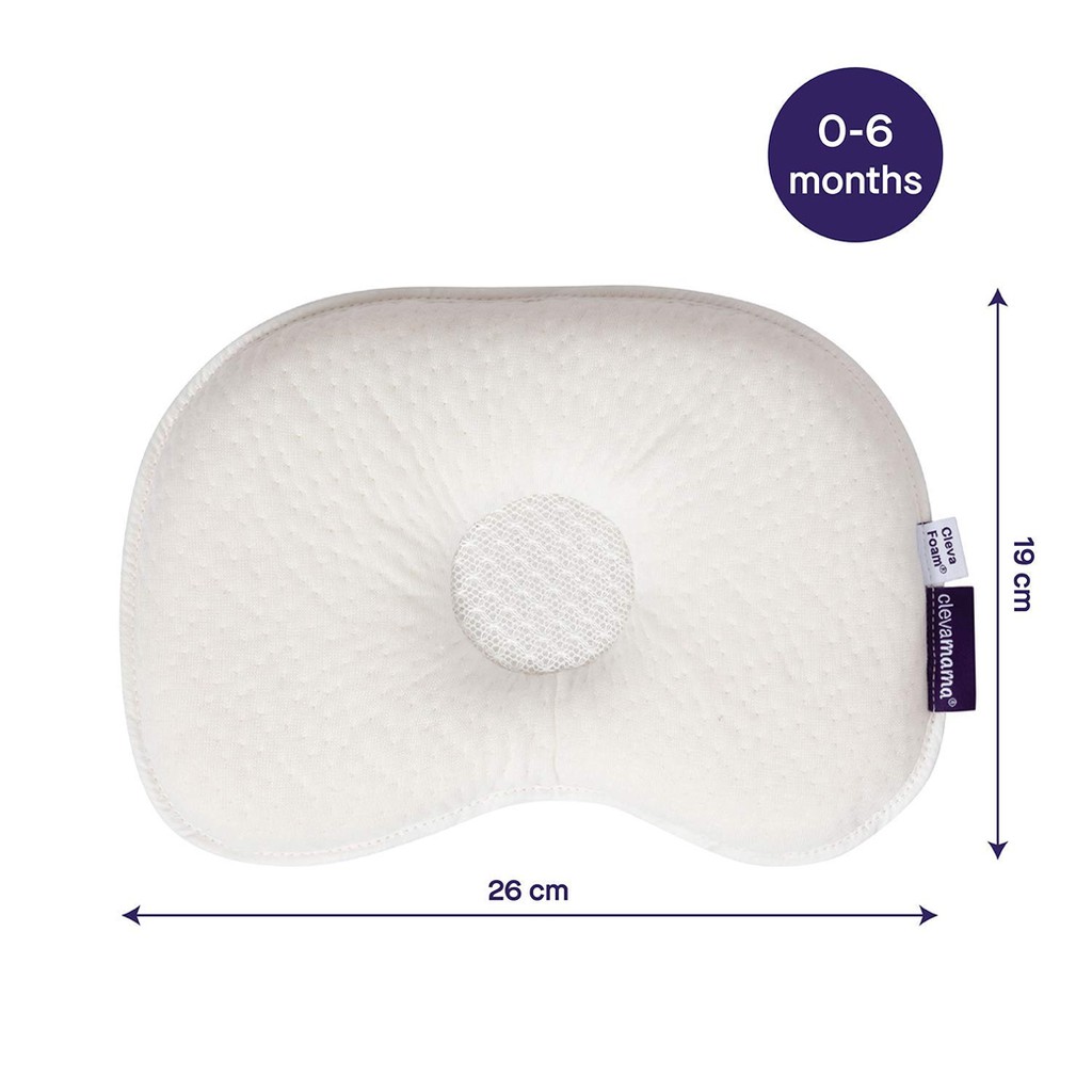 clevamama-clevafoam-infant-pillow-หมอนหลุมสำหรับทารก-0-6-เดือน-firstkids-ของใช้เด็ก-ของเตรียมคลอด