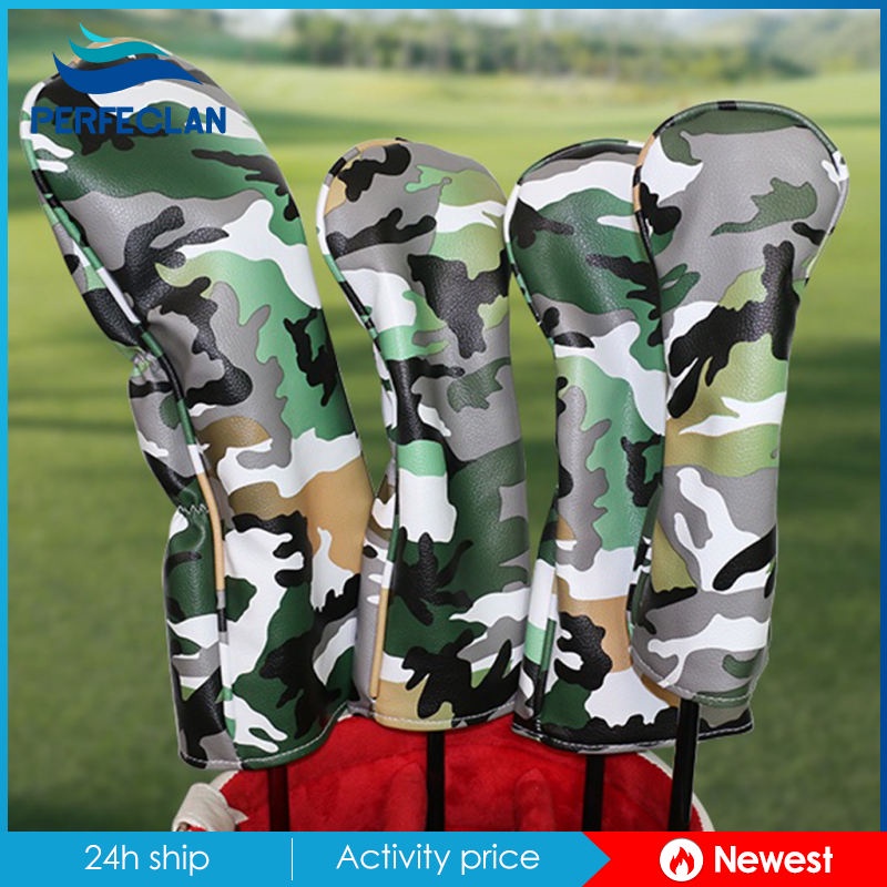 ภาพหน้าปกสินค้า4pcs Durable Golf Wood Head Cover No.1 3 5 7 Club Driver Headcover