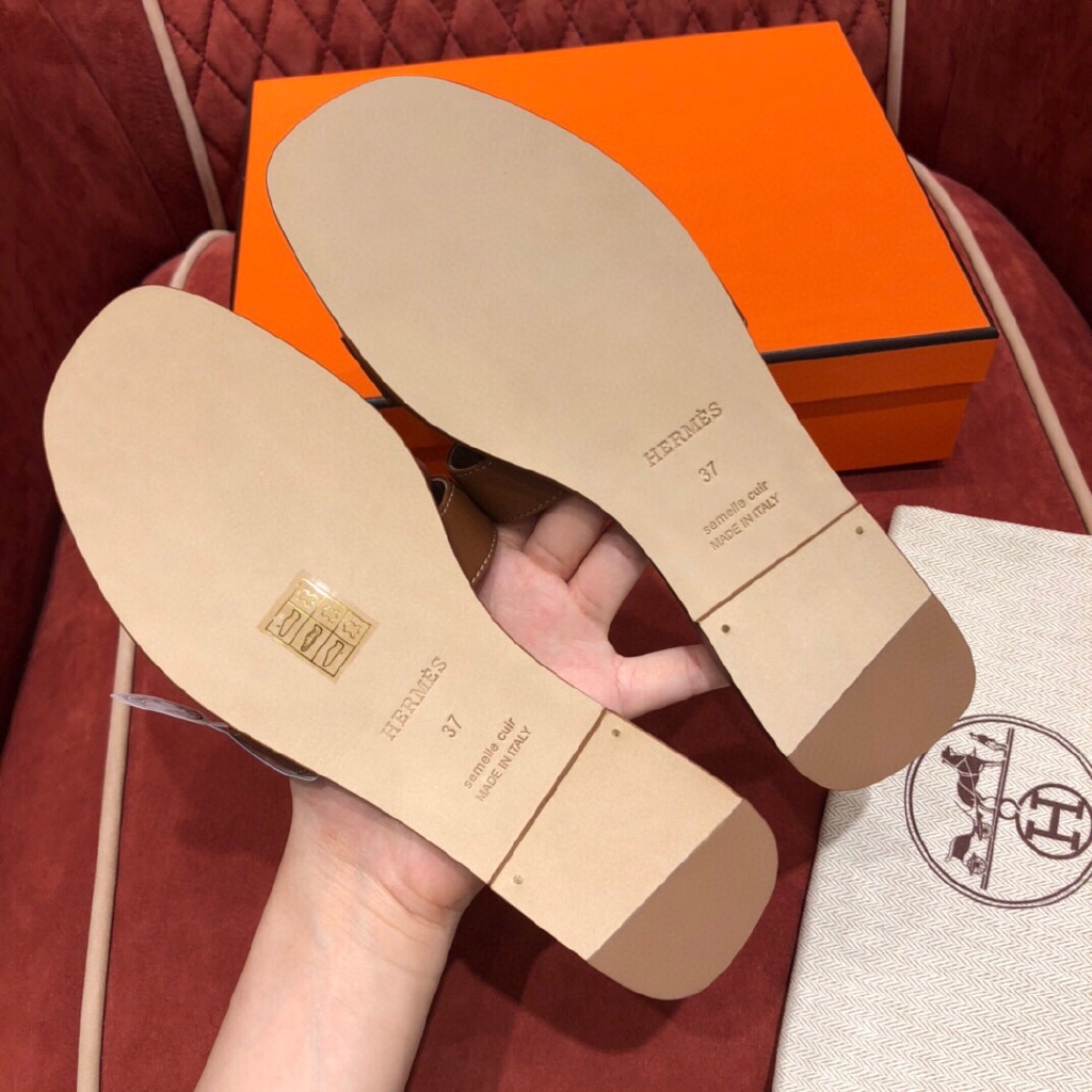 พรี-hermes-oranหนังแท้แบรนด์เนน-รองเท้าsize35-41