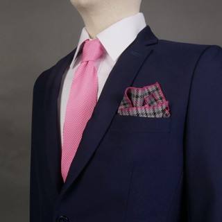 เซ็ทเนคไทถัก+ ผ้าเช็ดหน้าสูท-Knitted tie+ pocket square