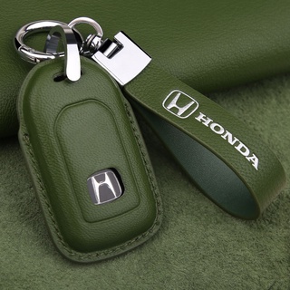 HONDA ทุกรุ่น พร้อม เคสกุญแจรถยนต์ ปลอกกุญแจ Key cover ซองกุญแจหนังแท้ เคสหนังใส่กุญแจรีโมทกันรอย การออกแบบแฟชั่น