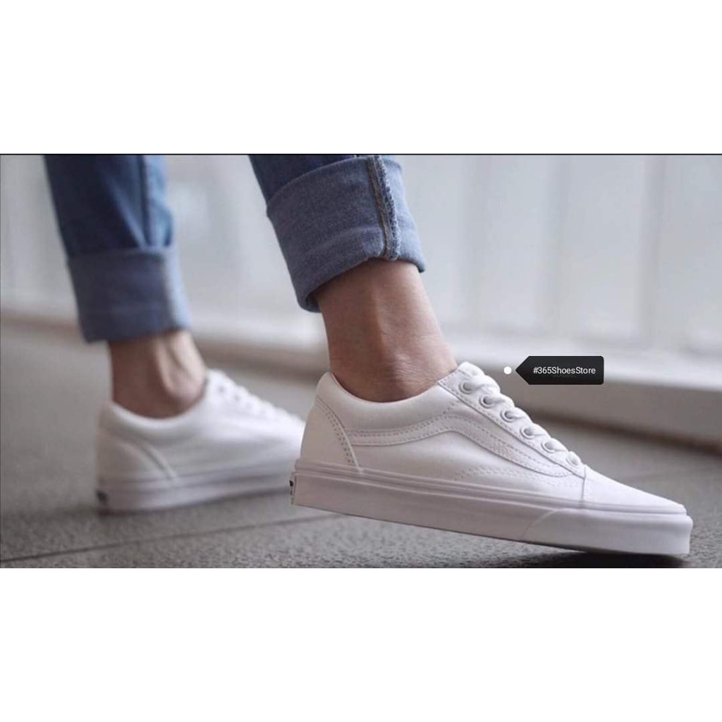 รองเท้าผ้าใบ-vans-old-skool-true-white-สีขาวล้วน-พร้อมส่ง-มีไซส์36-44-มีประกันสินค้าตรงปก100