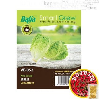 Baba Smart Grow seeds VE-052 cos letuce (สลัดคอส) ± 0.5g เมล็ด seeds K5I5