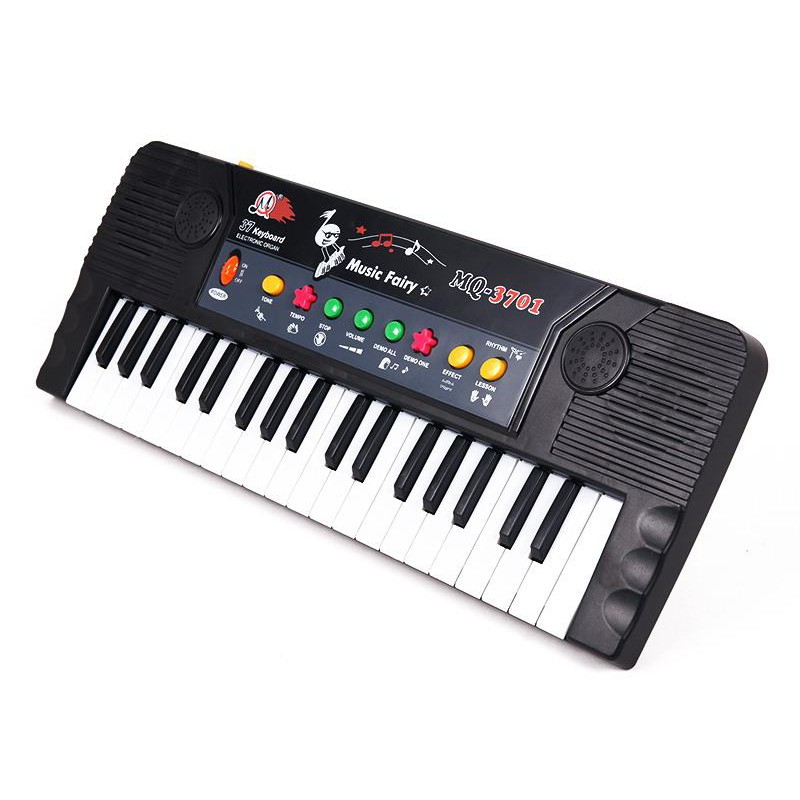 electric-keyboard-ของเล่นเครื่องดนตรีคีย์บอร์ด-ออร์แกนสำหรับเด็ก-พร้อมไมโครโฟน-มีปุ่มแป้นกด37แป้นคีย์บอร์ด