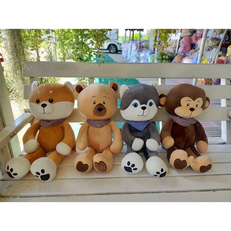 ตุ๊กตาหมีขายาว-24-นิ้ว-ลิง-ไซบีเรียน-ชิบะ-พร้อมส่ง