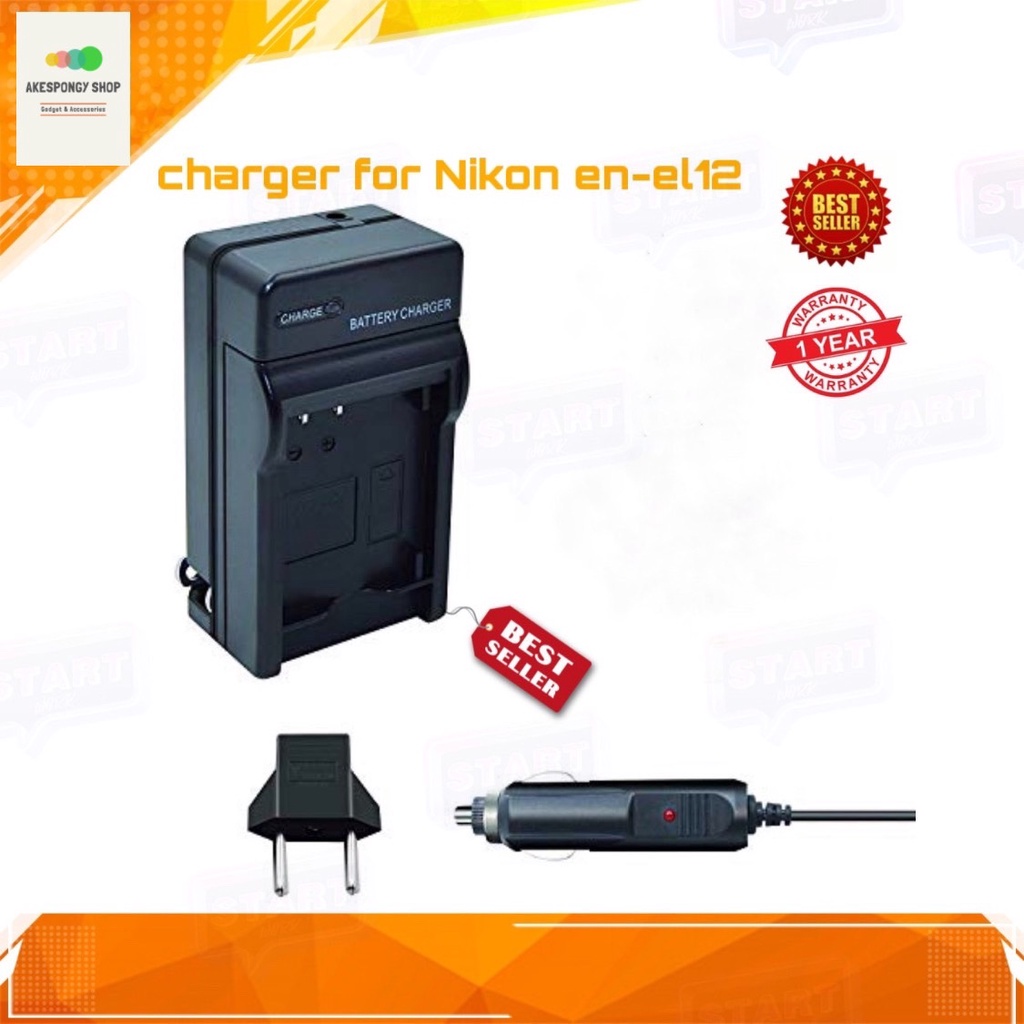 ที่ชาร์จแบตกล้อง-camera-charger-battery-for-nikon-en-el12-charger-for-nikon-mh-65-s6100-s9100-p300-รับประกัน-1-ปี