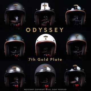 หมวกกันน็อค Odyssey เพลททอง รุ่นพิเศษฉลองครบรอบ 7 ปี SET1