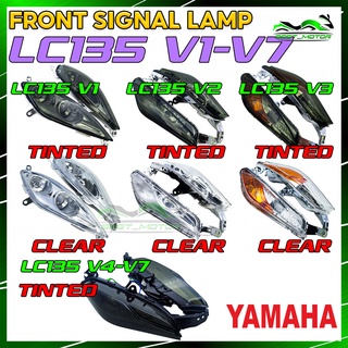 ชุดสัญญาณไฟหน้า แบบใส สําหรับ Yamaha LC135 Lampu Dada Signal Depan LC135 V1 LC135 NEW V2 V3 V4 V5 V6 V7