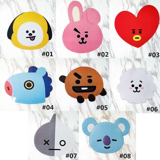 แผ่นรองเมาส์พิมพ์ลายการ์ตูน bts bt 21 ซิลิกาเจล