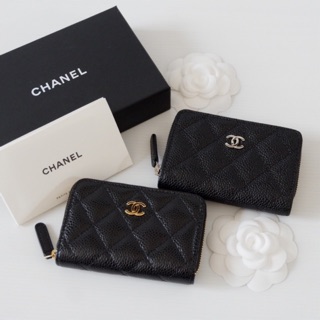 ของแท้ 100% สินค้าใหม่ Chanel zippy coins wallet