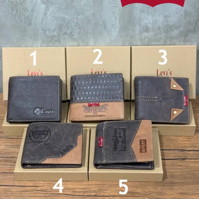 levis-mens-synthetic-leather-wallets-กระเป๋าสตางค์ทรงสั้นสไตล์คันทรี