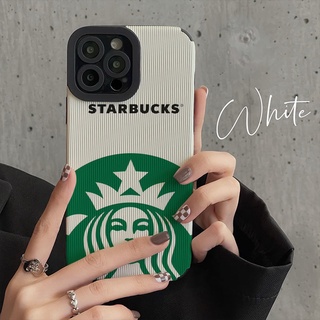 Starbucks เคสซิลิโคนนิ่ม ป้องกันเลนส์ กันกระแทก เคสไอโฟน เคส iphone 13 pro max case/iphone 12 pro max/iphone 11 pro max/xsmax/xr/7 8plus