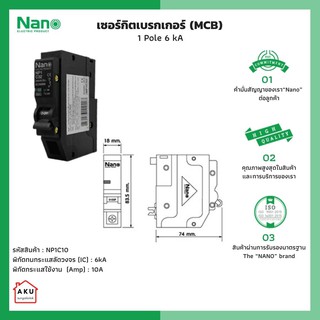 NANO เซอร์กิตเบรกเกอร์ (ระบบปลั๊กออน)