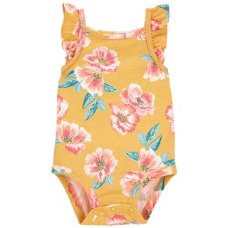 Carters Bodysuit 1Pc Yellow-Flower L8 คาร์เตอร์เสื้อผ้าชุดบอดี้สูทพิมพ์ลาย