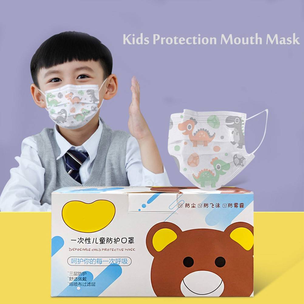 ภาพหน้าปกสินค้ารูปแบบสุ่ม พร้อมส่ง Face Mask หน้ากากเด็ก 50ชิ้น(หนา3ชั้น) หน้ากากอนามัย ผ้าปิดปาก แมสผู้ใหญ่ ผ้าปิดจมูก กันฝุ่น