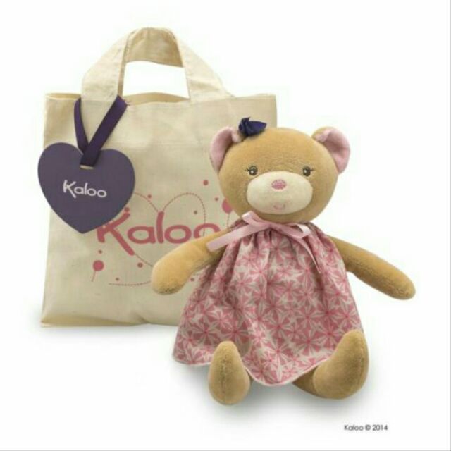 kaloo-ถุงผ้าและตุ๊กตาหมี-petite-rose-bear-doll-plus-tote-bag-0-baby-toddler-soft-toy