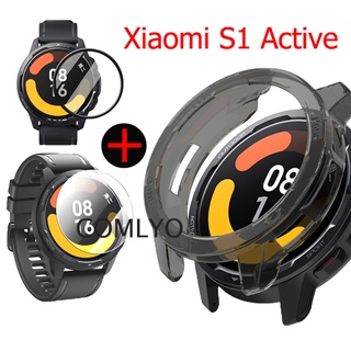 Xiaomi mi watch S1 Active เคส TPU นิ่ม ป้องกัน เคสกันกระแทก 3D HD กระจกนิรภัย ป้องกันหน้าจอ ฟิล์ม