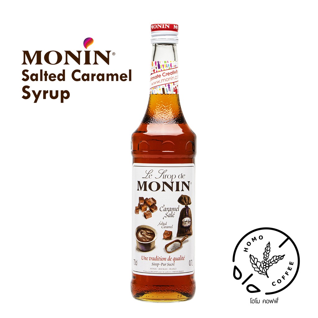 ภาพหน้าปกสินค้าMONIN Syrup Salted Caramel 700ml. จากร้าน homocoffee บน Shopee