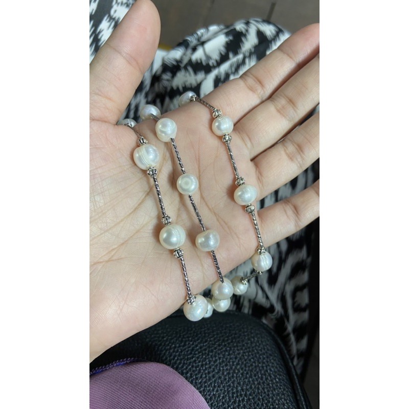สร้อยข้อมือมุกแท้