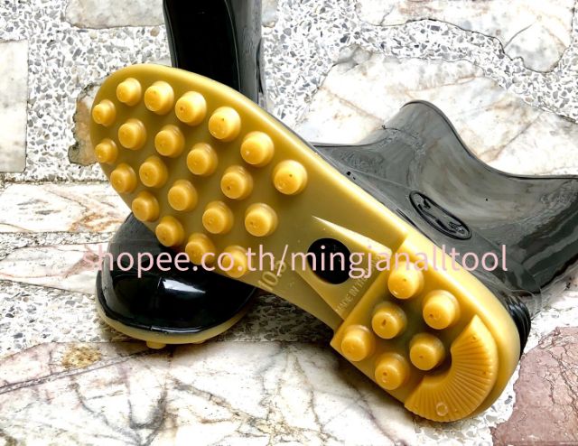 ภาพสินค้ารองเท้าบูทกันน้ำ ทำไร่ ทำนา ทำสวน โบว์ลิ่ง Bowling รองเท้าบู๊ต ยาว สูง 12" B-4250A กับB-4200A พื้นยาง งานไทย จากร้าน mingjanalltools บน Shopee ภาพที่ 1