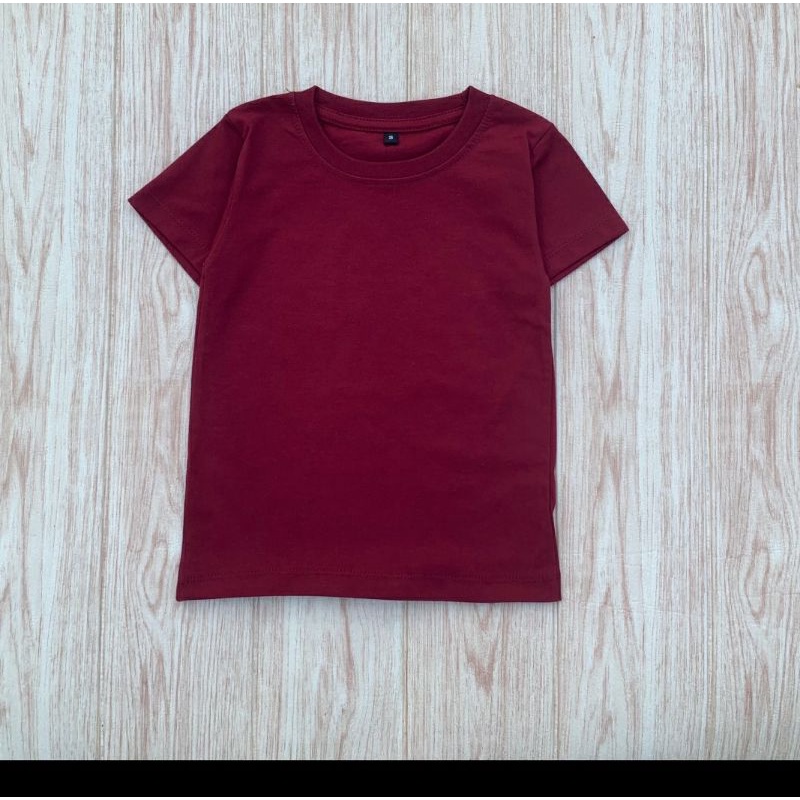 Rเสื้อยืด สีพื้น สำหรับเด็ก (13 สี) | Shopee Thailand